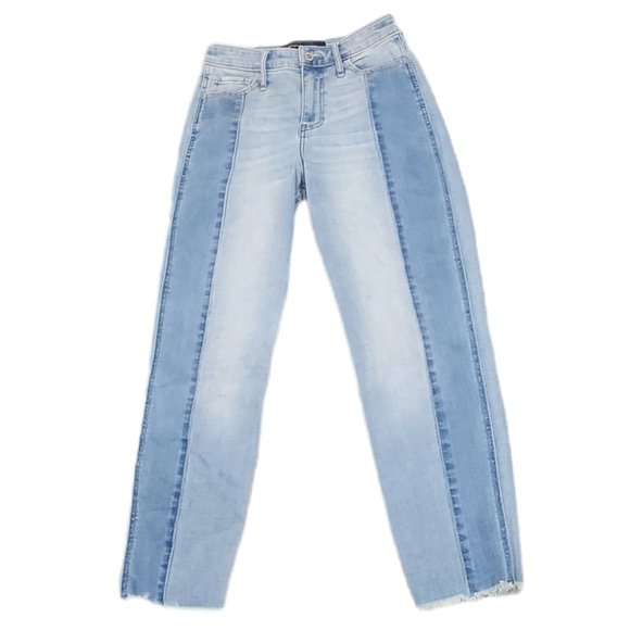 Hollister Boyfriend Highrise Distressed Multicolor Front Jeans Size 1W 25 - Picture 2 of 8